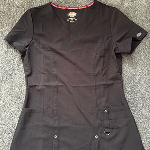 Dickies, extreme stretch small black scrub top